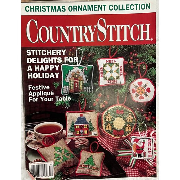 Vintage Country Stitch Cross-Stitch Magazine Collection 1991 Set of 5 - Picture 4 of 7